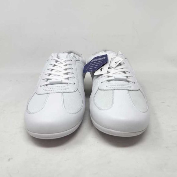 New men\'s 13 Lacoste Evara Sport sneaker shoes in white / red main image 6